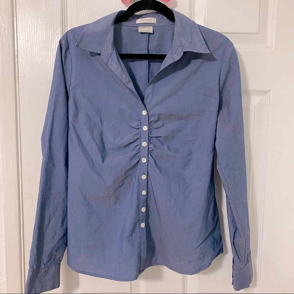 Women’s Button Down Shirt- Large STRETCH